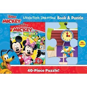 Disney Junior Mickey Mouse Clubhouse: Little First Look and Find Book & Puzzle -